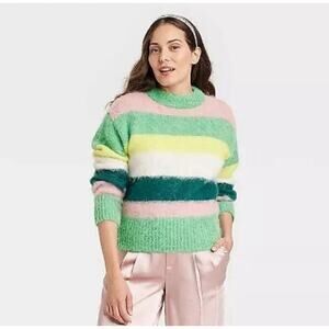 Universal Thread Multicolor Striped Sweater